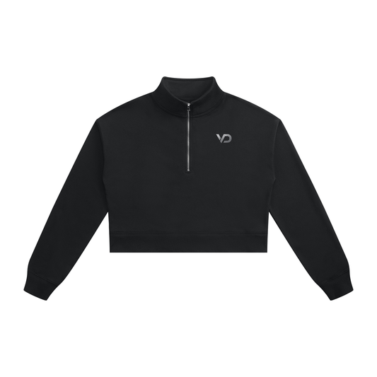 Women's Crop Quarter-Zip Sweatshirt