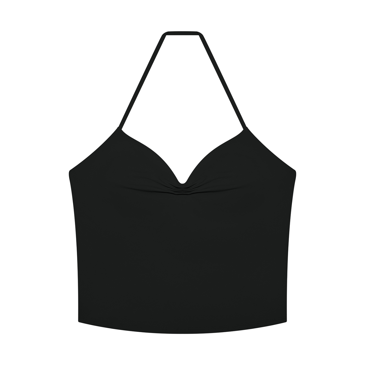 Women's Ruched Halter Yoga Tank Top