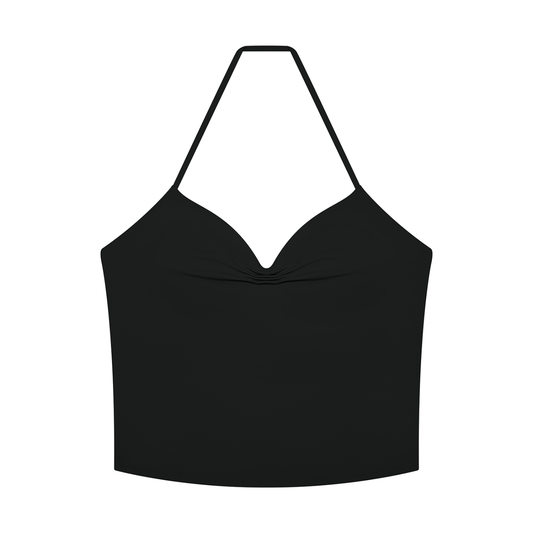 Women's Ruched Halter Yoga Tank Top